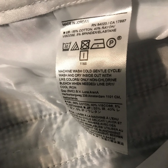 SOLD Banana Republic “Sloane” Houndstooth Ankle Pants in Blue/Black/White Size 2 - Picture 8 of 9